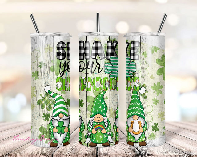St. Patrick's Day Gnome 20oz Skinny Tumbler PNG, Sublimation Design Download, Wrap Waterslide PNG, Digital Download, Commercial Use Sublimation TrendingDesign 