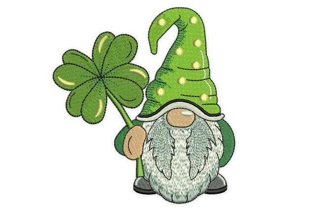 St. Patricks Day Gnome Embroidery Designs, Holiday Embroidery Designs, Shamrock, Lucky Embroidery/Applique DESIGNS NextEmbroidery 