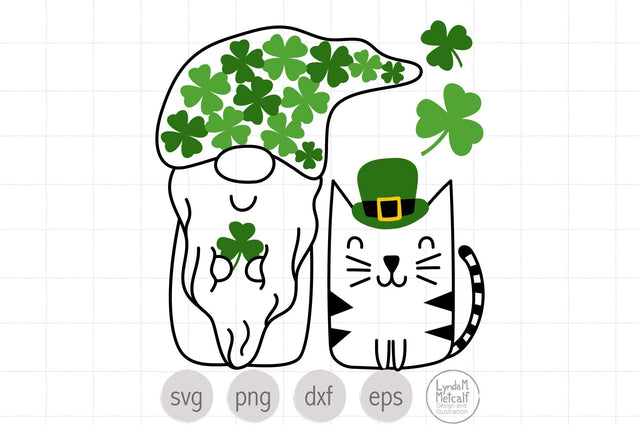 St. Patrick's Day Gnome SVG, Irish Gnome SVG SVG Lynda M Metcalf 