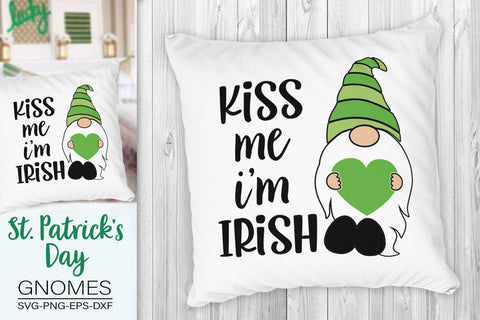 St. Patrick's Day Gnome Svg, Kiss Me I'm Irish Svg SVG SvgMonkeys 