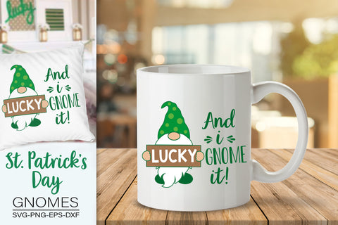 St. Patrick's Day Gnome Svg, Lucky And I Gnome It Svg SVG SvgMonkeys 