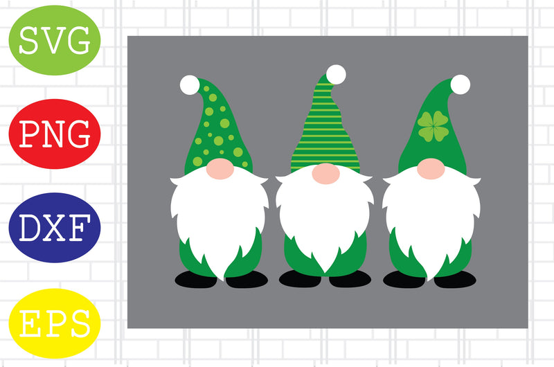 St Patricks Day Gnomes (2) Svg, Lucky Gnomes Svg, Patrick's Day Svg, Png, Eps, Dxf Files SVG DigitalSvgFiles 