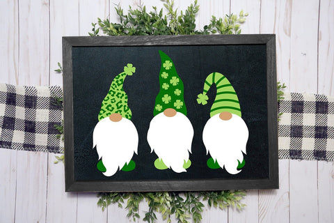 St. Patrick's Day Gnomes SVG SVG B Renee Design 