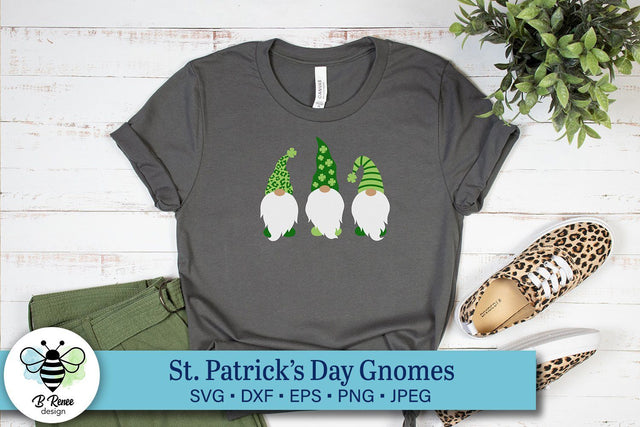 St. Patrick's Day Gnomes SVG SVG B Renee Design 