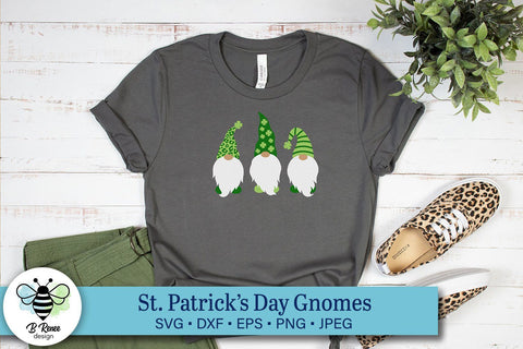 St. Patrick's Day Gnomes SVG SVG B Renee Design 