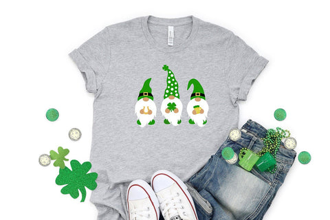 St. Patricks Day Gnomes with Clover SVG SVG B Renee Design 