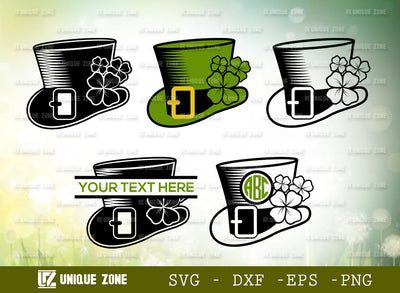 St Patrick’s Day Hat SVG Cut Files | Hat Monogram Svg | Leprechaun Hat Svg SVG Unique Zone 