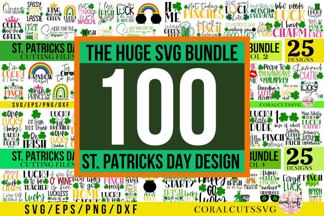 St patricks day Huge Savings SVG Bundle SVG CoralCutsSVG 