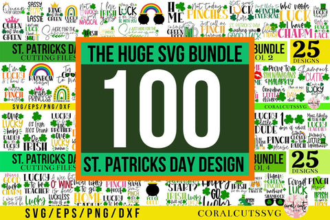 St patricks day Huge Savings SVG Bundle SVG CoralCutsSVG 