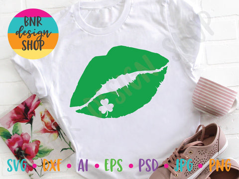 St Patrick's Day Lips SVG SVG BNRDesignShop 