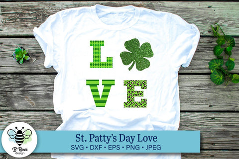 St. Patrick's Day Love SVG SVG B Renee Design 