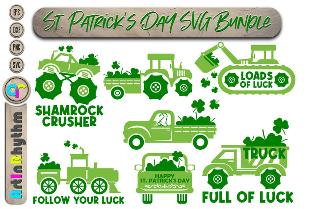 St. Patrick's Day Lucky clover Svg bundle SVG Artinrhythm shop 