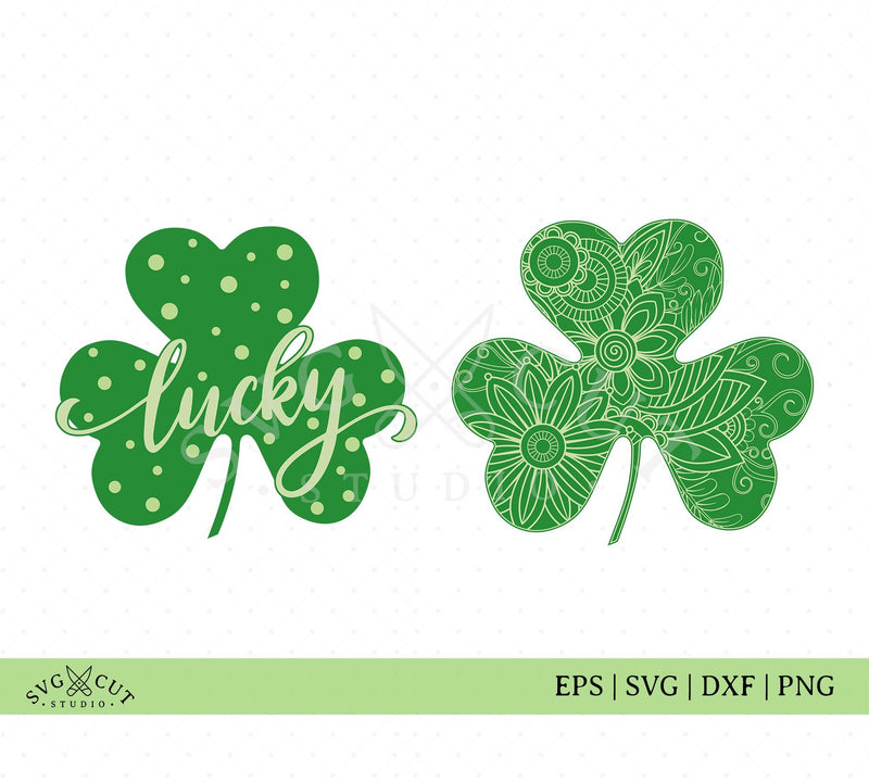 St Patricks Day Lucky Clover SVG - So Fontsy