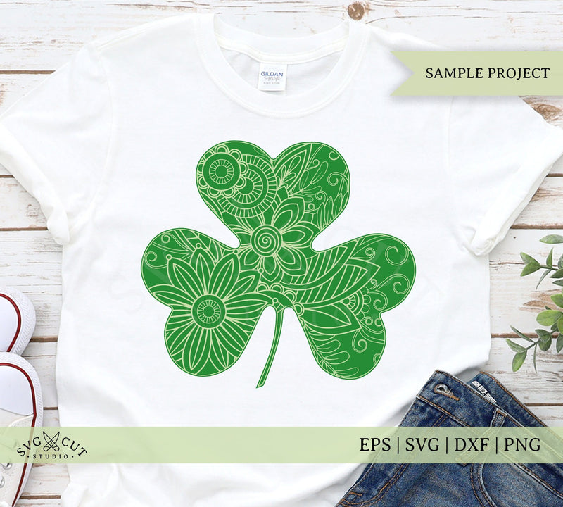 St Patricks Day Lucky Clover SVG - So Fontsy