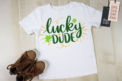 St. Patrick's Day Lucky Dude SVG dapiyupi store 