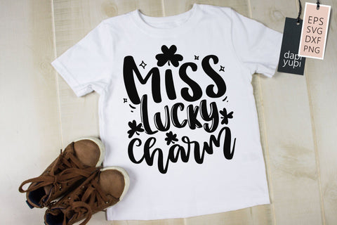 St. Patrick's Day Miss Lucky Charm SVG dapiyupi store 