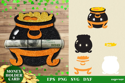 St Patrick's Day Money Holder | Layered SVG SVG SvgOcean 
