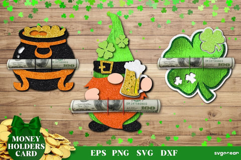 St Patrick's Day Money Holder | Layered SVG SVG SvgOcean 