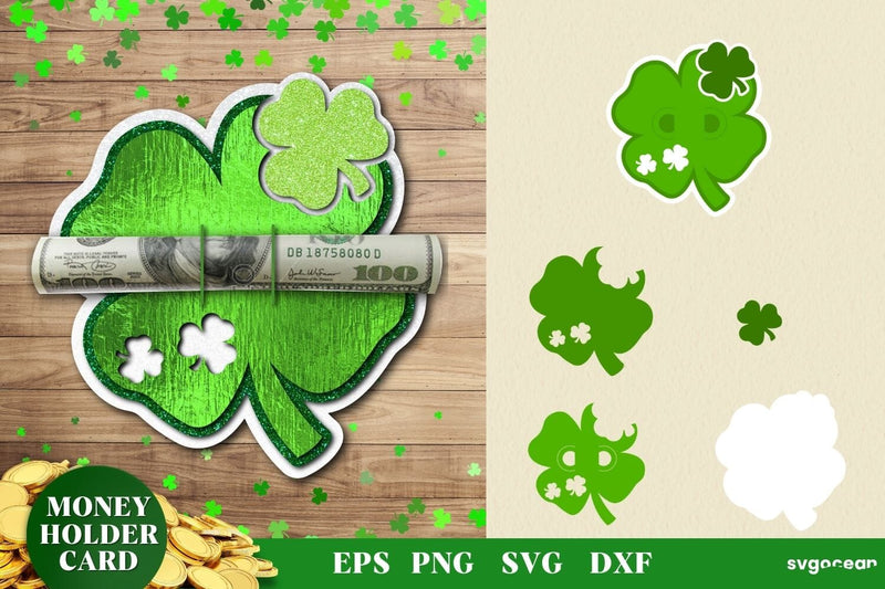 St Patrick's Day Money Holder | Layered SVG SVG SvgOcean 