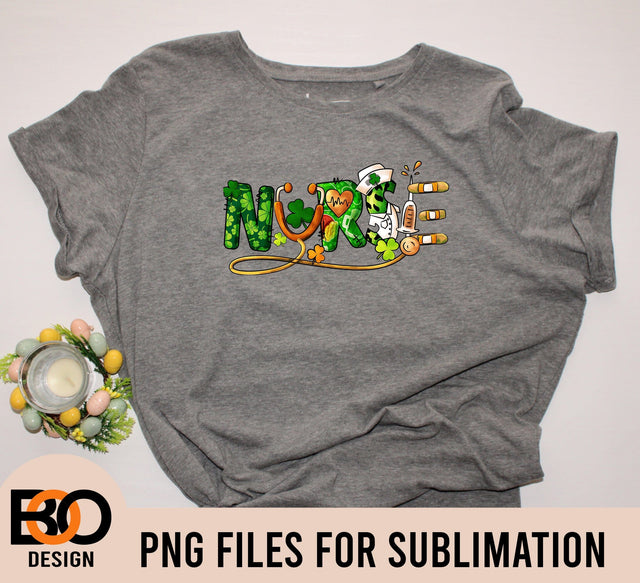 St. Patrick's Day Nurse Png Sublimation Design, St. Patrick's Day Png, St. Patrick's Day Leopard Nurse With Clovers Png, Digital Downloads Sublimation BOO-design 