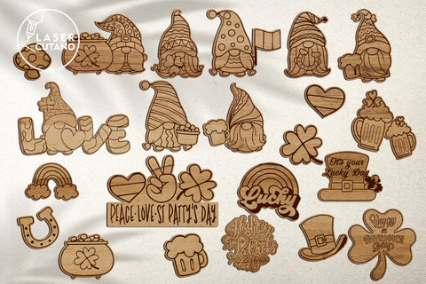 St. PATRICK’s Day Paint Kit DIY For Children, 3D Designs, Mini Design Bundles SVG LaserCutano 