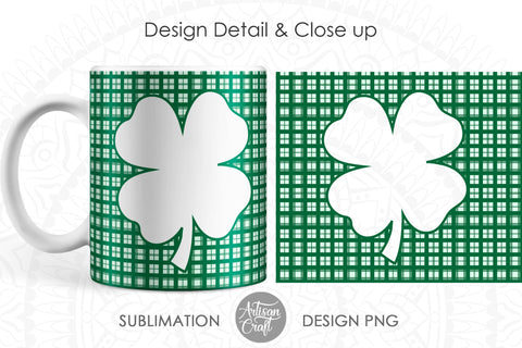 St Patrick's day photo mug template for 11oz SVG Artisan Craft SVG 