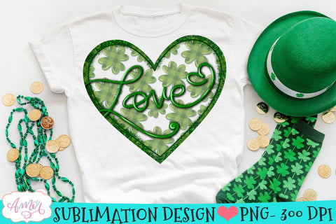 St. Patrick's day PNG design for Sublimation Sublimation Amorclipart 