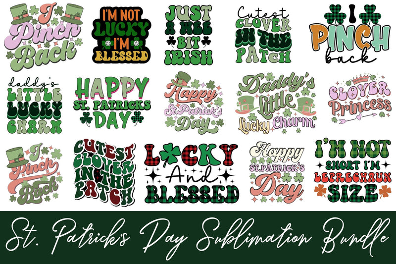 St. Patrick's Day PNG Sublimation Bundle Sublimation Rupkotha 