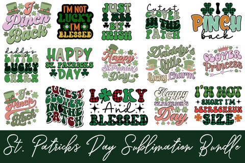 St. Patrick's Day PNG Sublimation Bundle Sublimation Rupkotha 