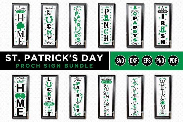 St Patrick's Day Porch Sign Bundle, St Patrick's Day SVG SVG CraftLabSVG 
