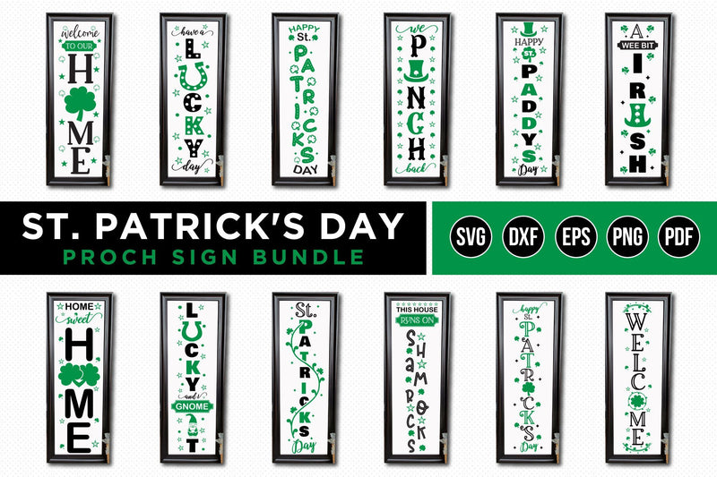 St Patrick's Day Porch Sign Bundle, St Patrick's Day SVG SVG CraftLabSVG 