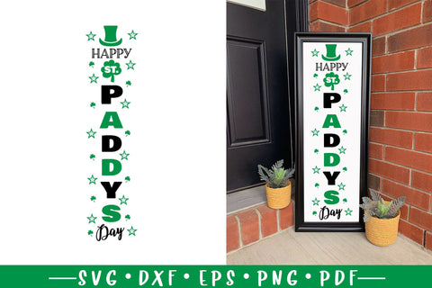 St Patrick's Day Porch Sign SVG - Happy St Paddy's Day SVG CraftLabSVG 
