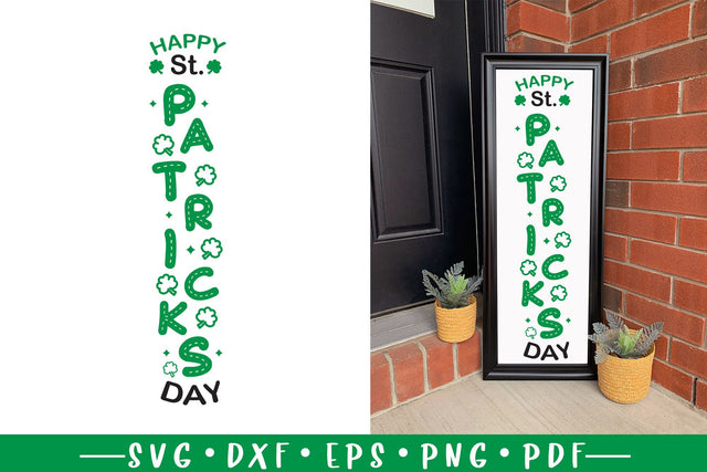 St Patrick's Day Porch Sign SVG | Happy St Patrick's Day SVG CraftLabSVG 