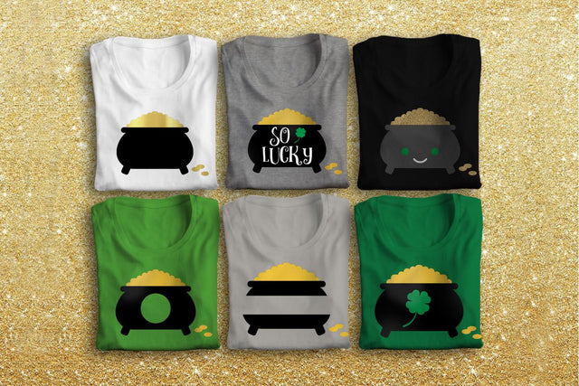 St. Patrick's Day Pot of Gold SVG Designed by Geeks 