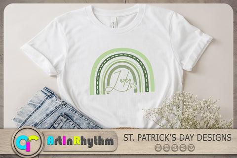 St. Patrick's Day Rainbow SVG Bundle, St. Patrick's Day SVG, Shamrock Svg Bundle SVG Artinrhythm shop 