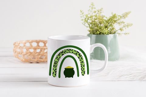 St. Patricks Day Rainbow with Pot of Gold SVG SVG B Renee Design 