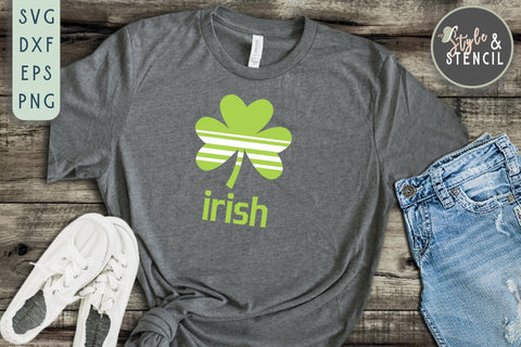 St Patricks Day - Shamrock SVG - Irish SVG Style and Stencil 