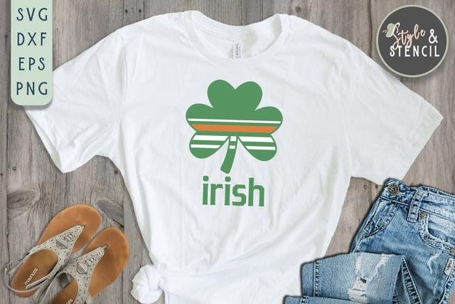 St Patricks Day - Shamrock SVG - Irish SVG Style and Stencil 