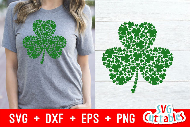 St. Patrick's Day Shamrock SVG Svg Cuttables 