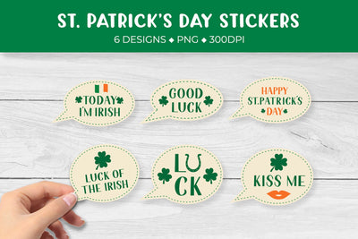 St. Patrick’s Day sticker bundle. Saint Patricks stickers printable Sublimation LaBelezoka 