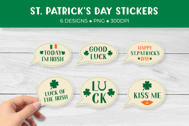 St. Patrick’s Day sticker bundle. Saint Patricks stickers printable Sublimation LaBelezoka 