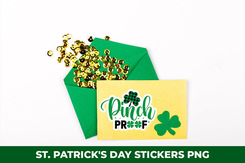 St. Patrick's Day Stickers PNG Bundle Sublimation fokiira 