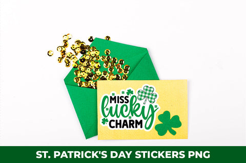 St. Patrick's Day Stickers PNG Bundle Sublimation fokiira 