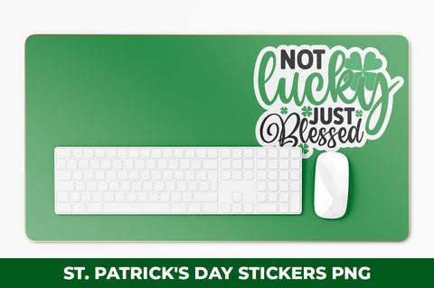 St. Patrick's Day Stickers PNG Bundle Sublimation fokiira 