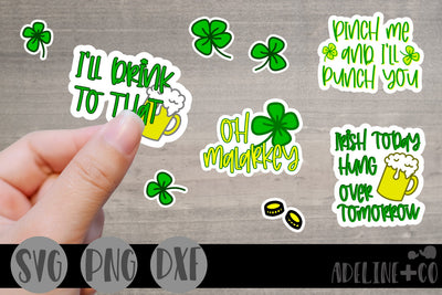 St. Patrick's Day stickers SVG Adeline&co 