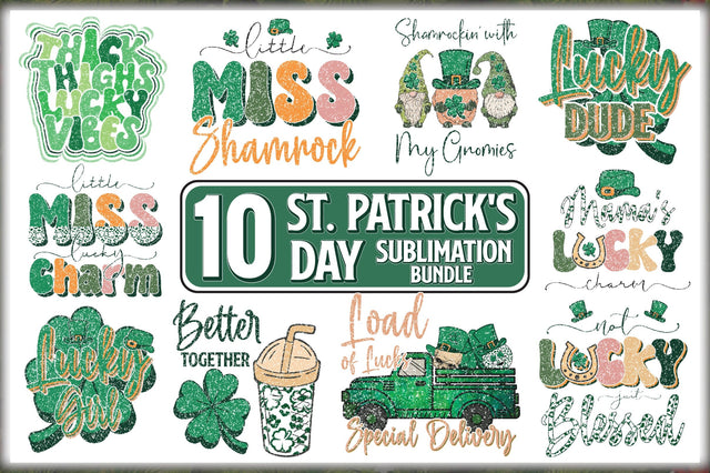 St. Patrick's Day Sublimation Bundle Sublimation Jagonath Roy 