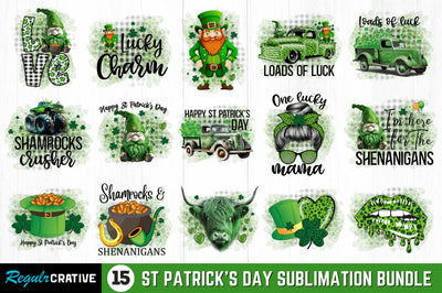 St Patrick's Day sublimation bundle Sublimation Regulrcrative 