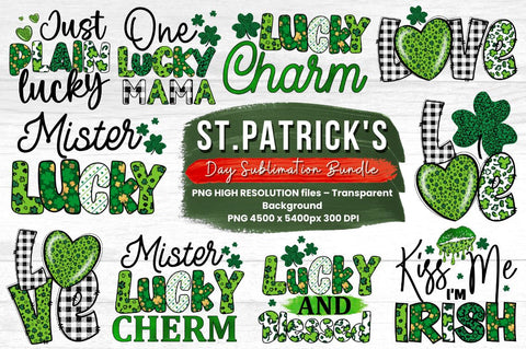 St. Patrick’s day Sublimation Bundle Sublimation Regulrcrative 