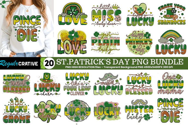 St. Patrick's Day Sublimation Bundle Sublimation Regulrcrative 