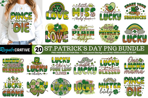 St. Patrick's Day Sublimation Bundle Sublimation Regulrcrative 